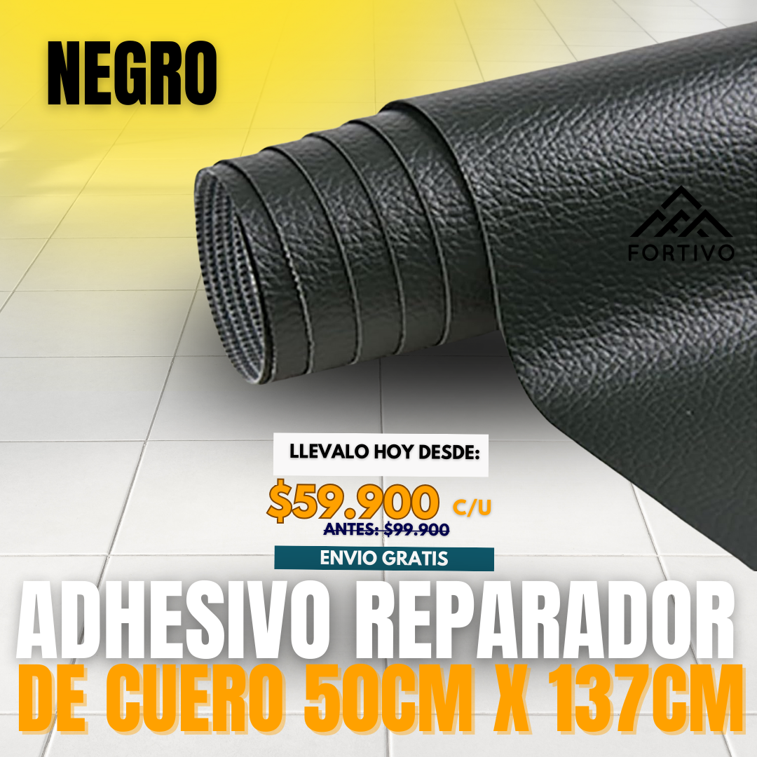ADHESIVO REPARADOR DE CUERO | 50CM X 137CM | FORTIVO®