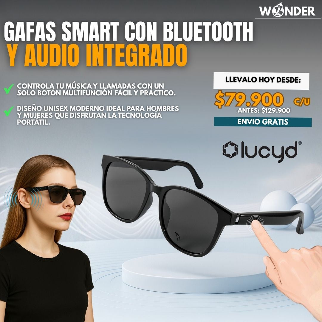 GAFAS SMART CON BLUETOOTH Y AUDIO |LUCYD®|